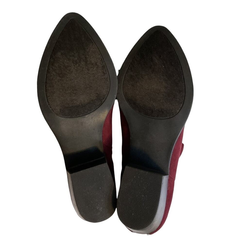 Carlos by Carlos Santana Western Women's 10M Ankle Boots Red Burgundy Floral - Picture 12 of 13